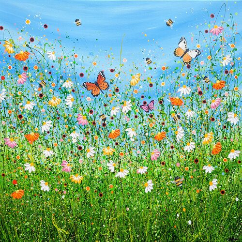 Dancing On A Summer Breeze di Lucy Moore, Pittura in vendita su Singulart