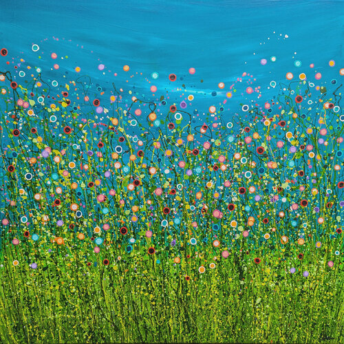 Turquoise Chaos di Lucy Moore, Pittura in vendita su Singulart