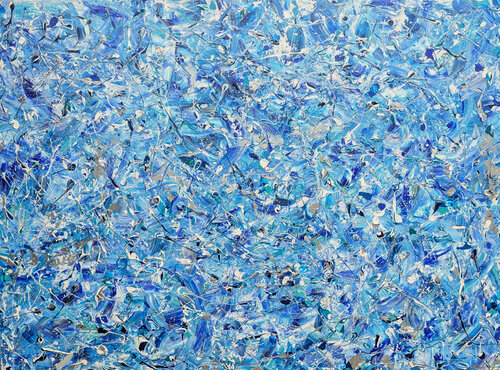 Abstract Synapses - Pollock's Frozen Planet #4 by Lucy Moore, 油畫 for Sale on Singulart