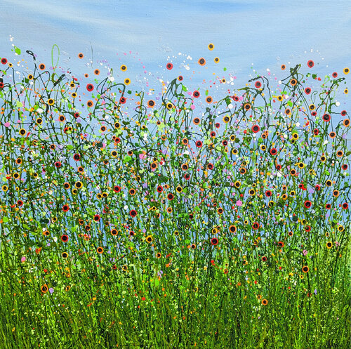 A Symphony Of Poppies di Lucy Moore, Pittura in vendita su Singulart