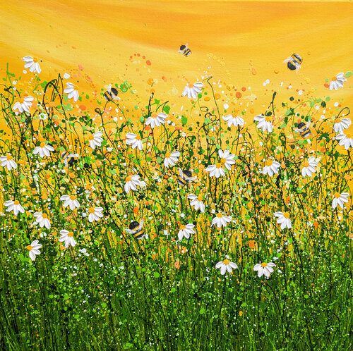 Bee utiful Sunny Delight #10 di Lucy Moore, Pittura in vendita su Singulart