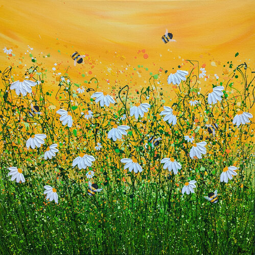 Bee utiful Sunny Delight #13 di Lucy Moore, Pittura in vendita su Singulart