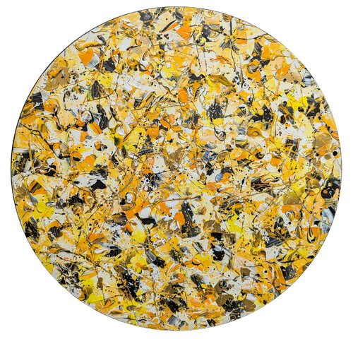 Abstract Synapses -  Dance Of The Bumble Bee #7 by Lucy Moore, 회화 for Sale on Singulart