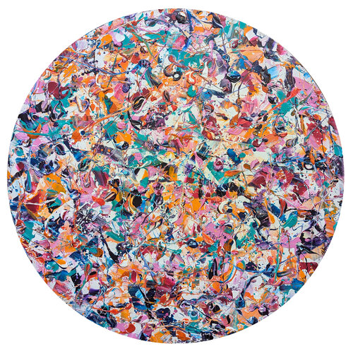 Abstract Synapses - Lost In Translation #2 di Lucy Moore, Pittura in vendita su Singulart