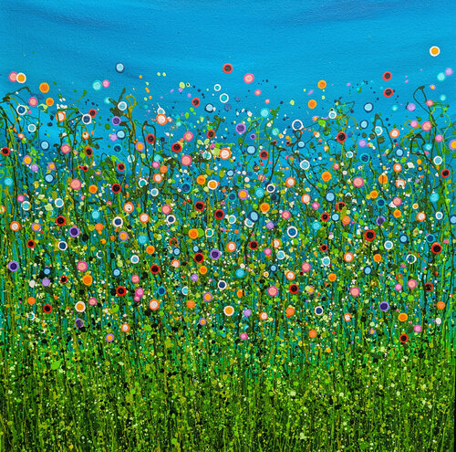 Turquoise Chaos #4 by Lucy Moore, 회화 for Sale on Singulart