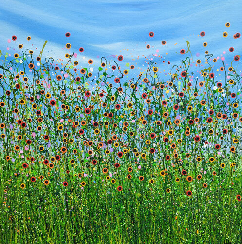 A Symphony Of Poppies #2 by Lucy Moore, 회화 for Sale on Singulart