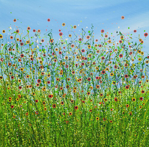 A Symphony Of Poppies #4 by Lucy Moore, Painting for Sale on Singulart