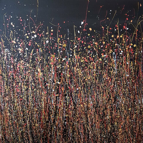Rose Gold Rush #2 van Lucy Moore, Schilderij te koop op Singulart