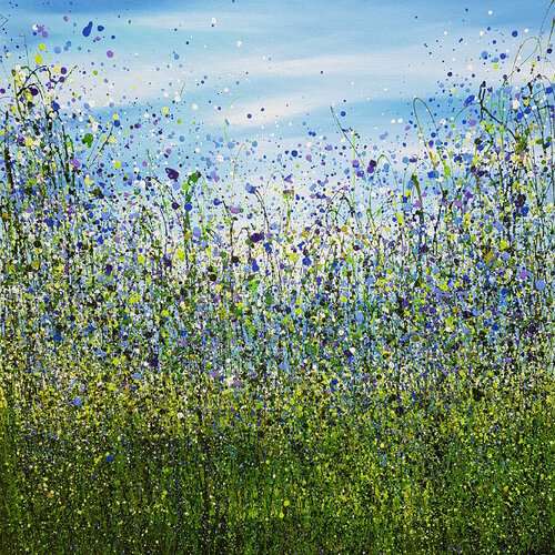 Wild Bluebell Flurry van Lucy Moore, Schilderij te koop op Singulart
