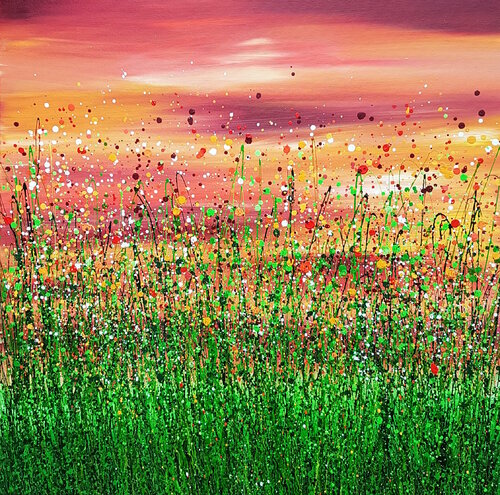 Red Sky In The Morning #4 van Lucy Moore, Schilderij te koop op Singulart