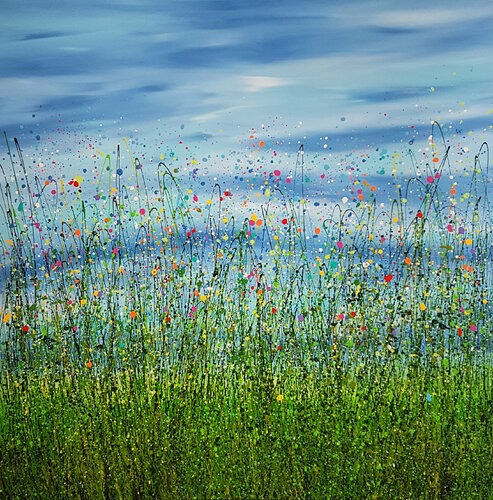 Wild Meadow Haze van Lucy Moore, Schilderij te koop op Singulart