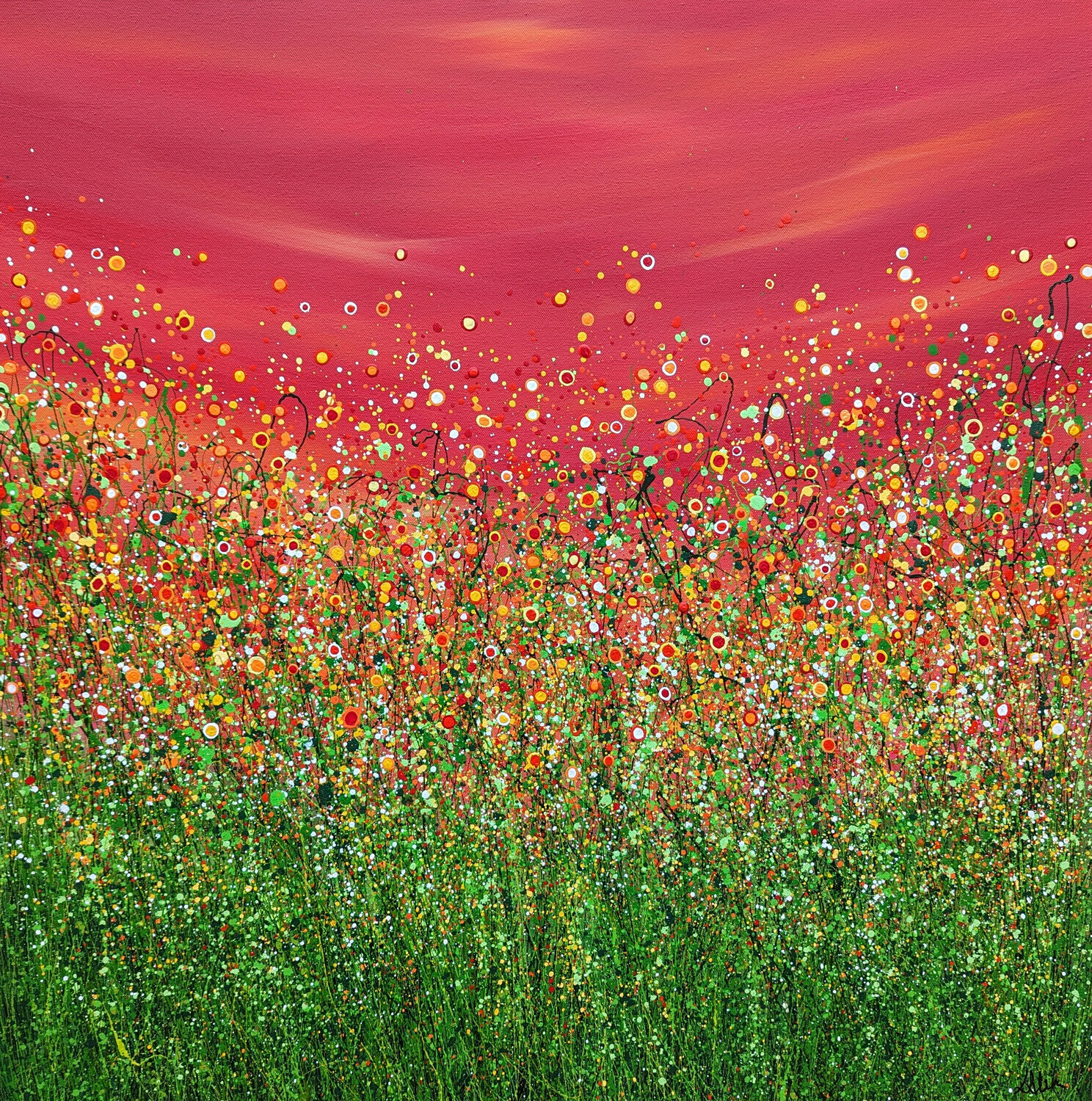 Popping Red Sky Meadows Lucy Moore