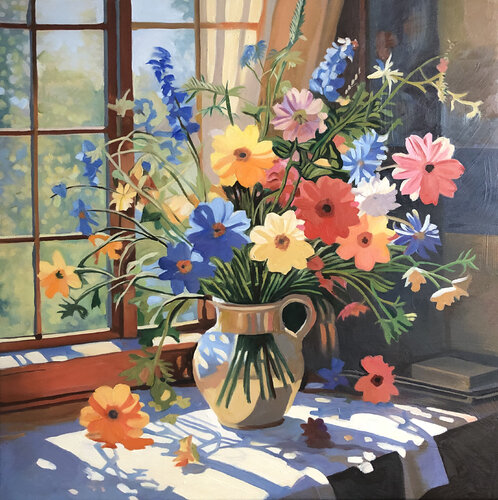 Sunny morning in Avignon di Vadim Bondero, Pittura in vendita su Singulart