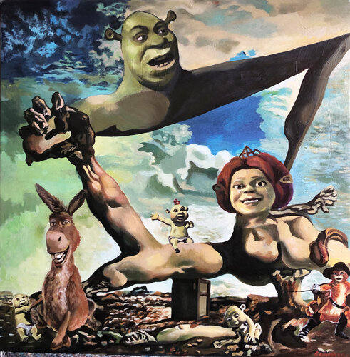 Soft Construction with Boiled Beans by Vadim Bondero, 絵画 for Sale on Singulart