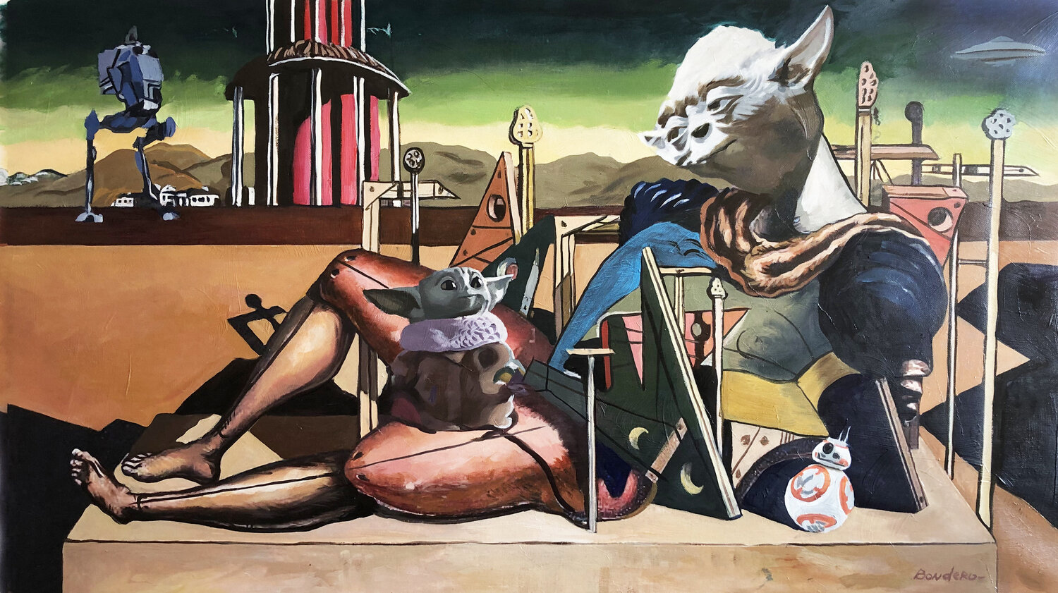 Master Yoda's Dream: The Metaphysics of Dadaism Vadim Bondero Originalgemälde zu verkaufen