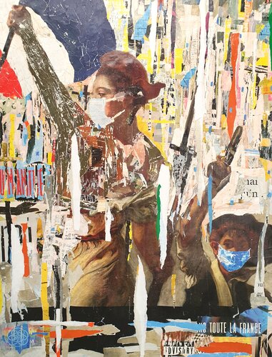 Le Masque et la Liberté di Kerkhove DomKcollage, Altri media in vendita su Singulart