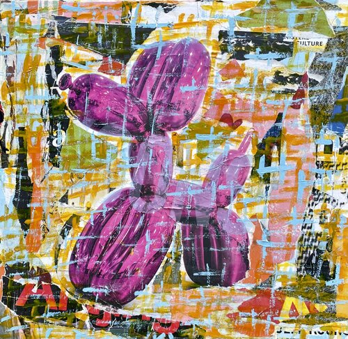 Tribute to Koons by Kerkhove DomKcollage, Work on Paper for Sale on Singulart