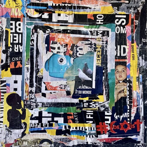 CoExister di Kerkhove DomKcollage, Altri media in vendita su Singulart