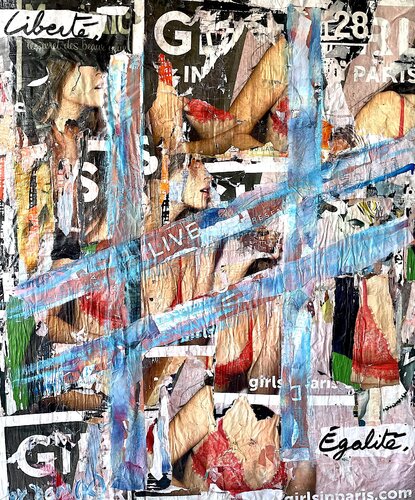Liberté et Égalité di Kerkhove DomKcollage, Opera su carta in vendita su Singulart