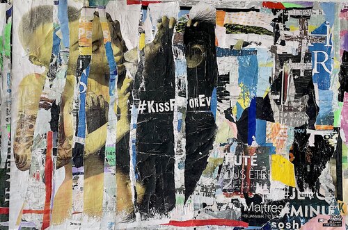 Kiss For Ever di Kerkhove DomKcollage, Opera su carta in vendita su Singulart
