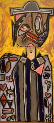 Crazy man van Kosara Stankova, Schilderij te koop op Singulart