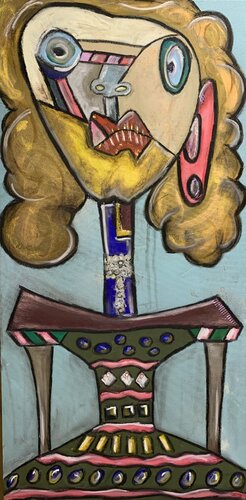 Single lady van Kosara Stankova, Schilderij te koop op Singulart