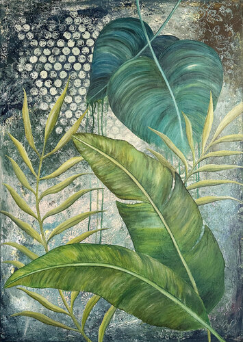 BlattDschungel von Nicole Filsinger, Malerei kaufen auf Singulart