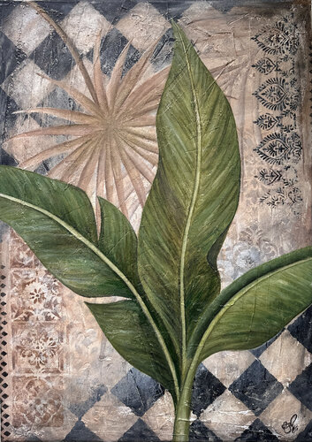 ORIENTBlätter/ di Nicole Filsinger, Pittura in vendita su Singulart