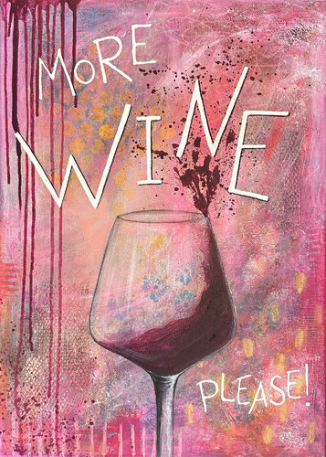 MoreWINE by Nicole Filsinger, Painting for Sale on Singulart