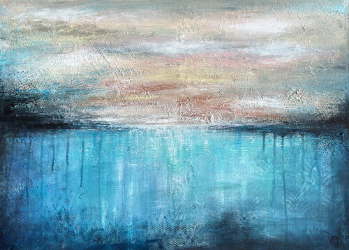 MEERwehHorizont No01 by Nicole Filsinger, Painting for Sale on Singulart