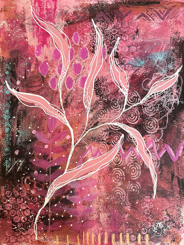 Botanische WELTEN ThinkPinkNo.01 by Nicole Filsinger, Work on Paper for Sale on Singulart