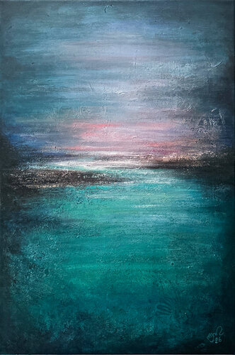 MEERweh – Leiser Lichtschimmer by Nicole Filsinger, Painting for Sale on Singulart