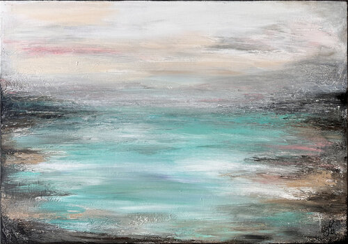 MEERweh Sanfte Weite No01 de Nicole Filsinger, Pintura a la venta en Singulart