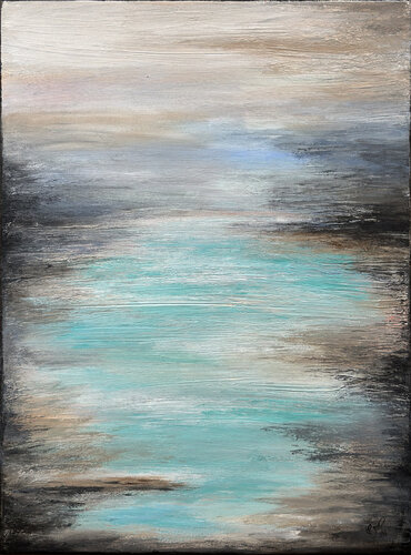 MEERweh Sanfte Weite No02 klein van Nicole Filsinger, Schilderij te koop op Singulart