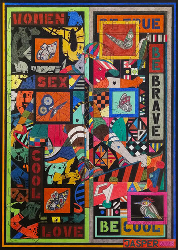 The Skateboarder. di Jasper Borup, Pittura in vendita su Singulart