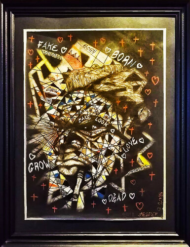 Fake Expression. by Jasper Borup, 회화 for Sale on Singulart