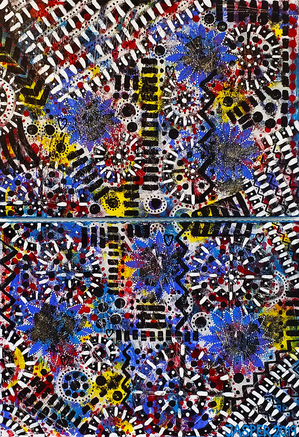 Peace, Love, And Harmony. Jasper Borup Peinture originale à vendre