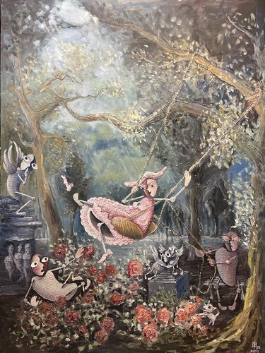 The Swing - Timeless Temptation von Mykola Babiy, Malerei kaufen auf Singulart