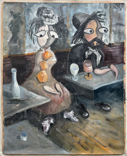 Fragments of Silence in the Café von Mykola Babiy, Malerei kaufen auf Singulart