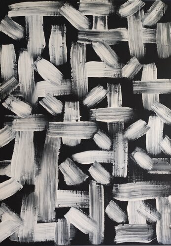 Snow lanes van Idalija Gerviene, Schilderij te koop op Singulart