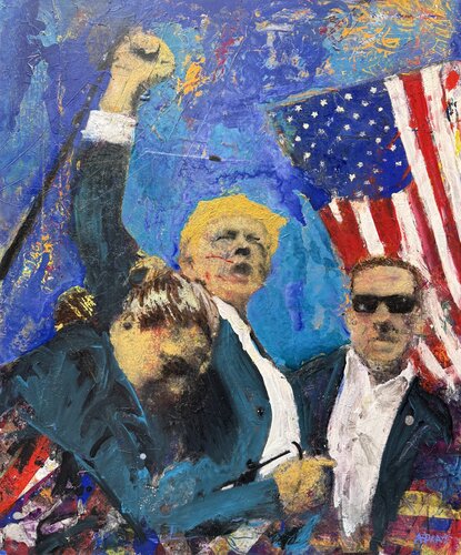 Fight I by Julian Adrat, Painting for Sale on Singulart