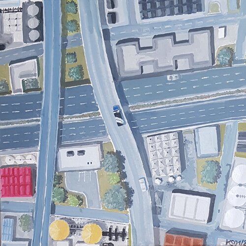 District 24/1 par Ken Spohrer, Peinture en vente sur Singulart