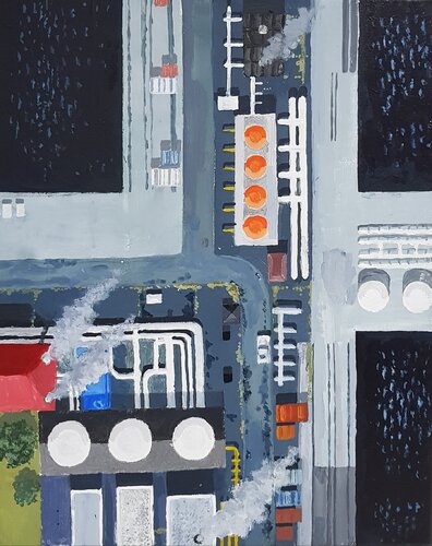 District 24/4 par Ken Spohrer, Peinture en vente sur Singulart
