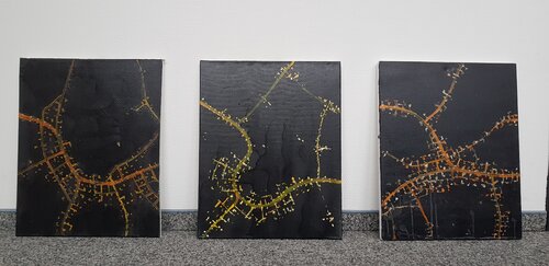 Nachtflug I, II, III par Ken Spohrer, Peinture en vente sur Singulart