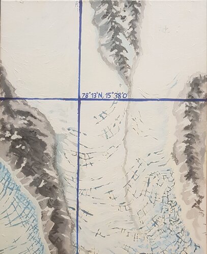 78°15' N 15°38' O di Ken Spohrer, Pittura in vendita su Singulart