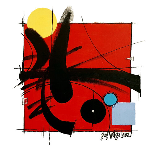 Carré rouge von Guy Wilga Lerat, Malerei kaufen auf Singulart