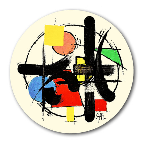 Grafitocinétic rond von Guy Wilga Lerat, Malerei kaufen auf Singulart