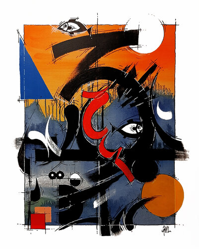 Les poissons von Guy Wilga Lerat, Malerei kaufen auf Singulart