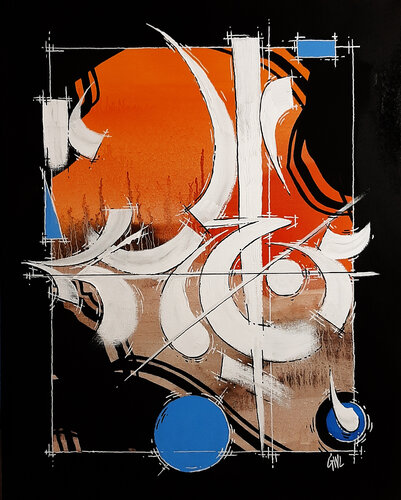L'épée grafitocinétic by Guy Wilga Lerat, 油畫 for Sale on Singulart
