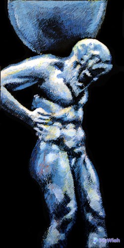 Atlas grafipaper de Guy Wilga Lerat, Pintura a la venta en Singulart